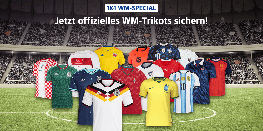 Fußball WM 2026: ffizielles Trikot zu Mobilfunk- und Internetverträgen inklusive