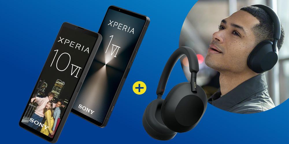 Das Sony Xperia 1 VI und das Xperia 10 VI für 0 Euro einmalig und mit gratis Kopfhörern bei 1&1