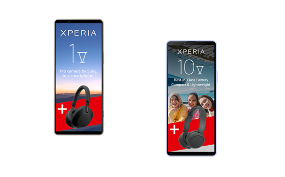 Launch Sony Xperia 1 V und Sony Xperia 10 V bei 1&1
