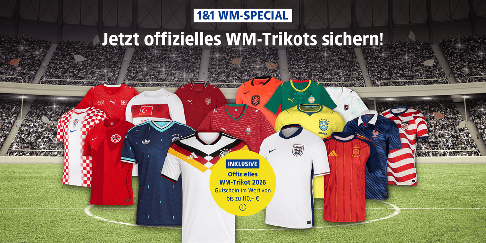 Fußball WM 2026: ffizielles Trikot zu Mobilfunk- und Internetverträgen inklusive